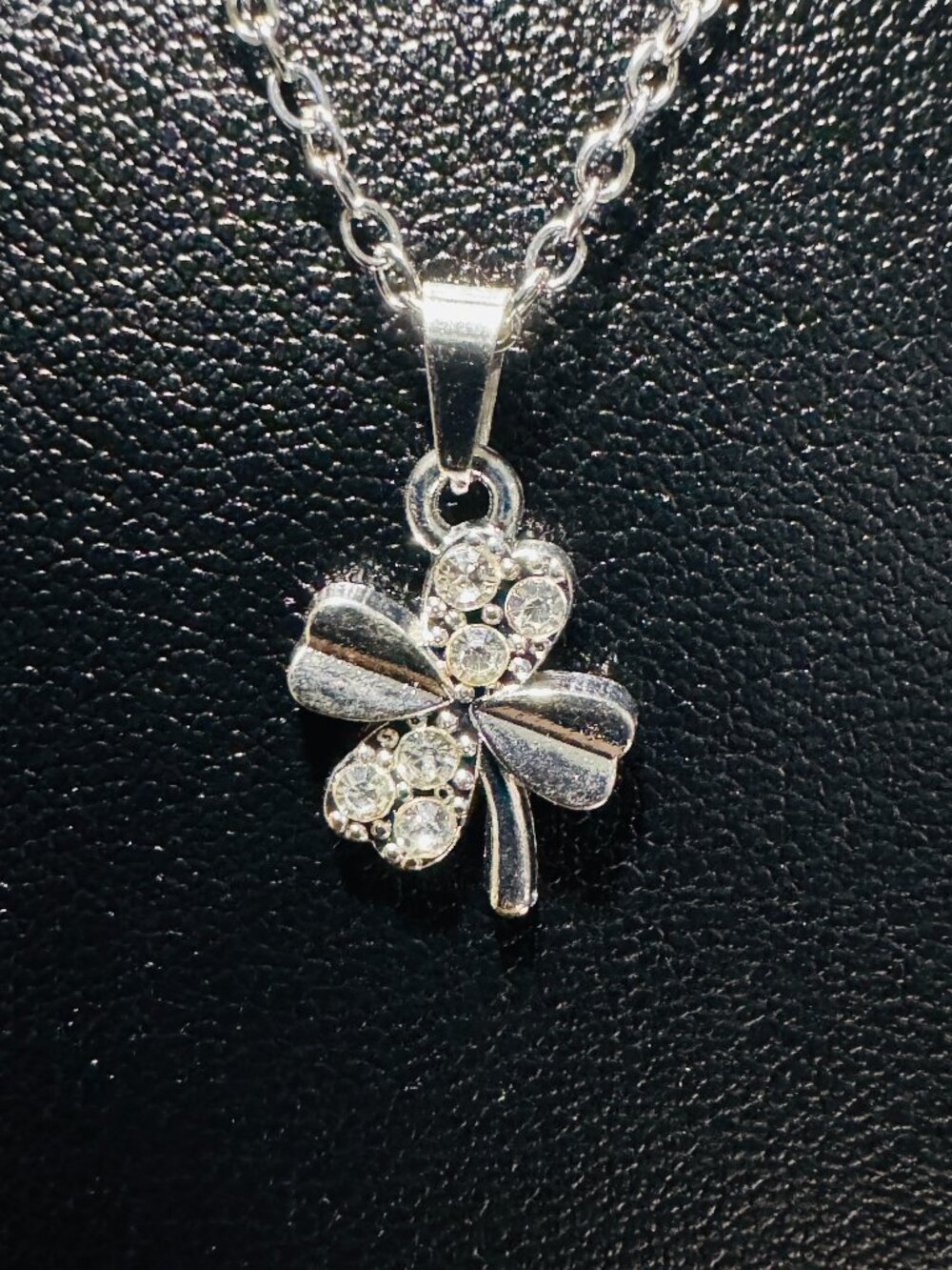 Women's Necklace Clover Flower Inlaid Zirconia 1pc Elegant Hypoallergenic High Q